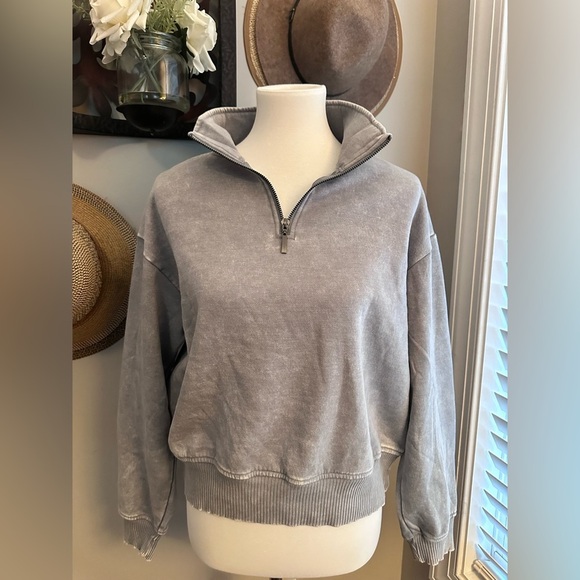 Zenana half zip fleece pullover - Picture 1 of 5